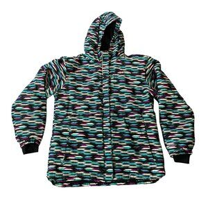Columbia Girls Jacket w/ Hood Omni-Heat Insulated Hooded Multicolor XL
